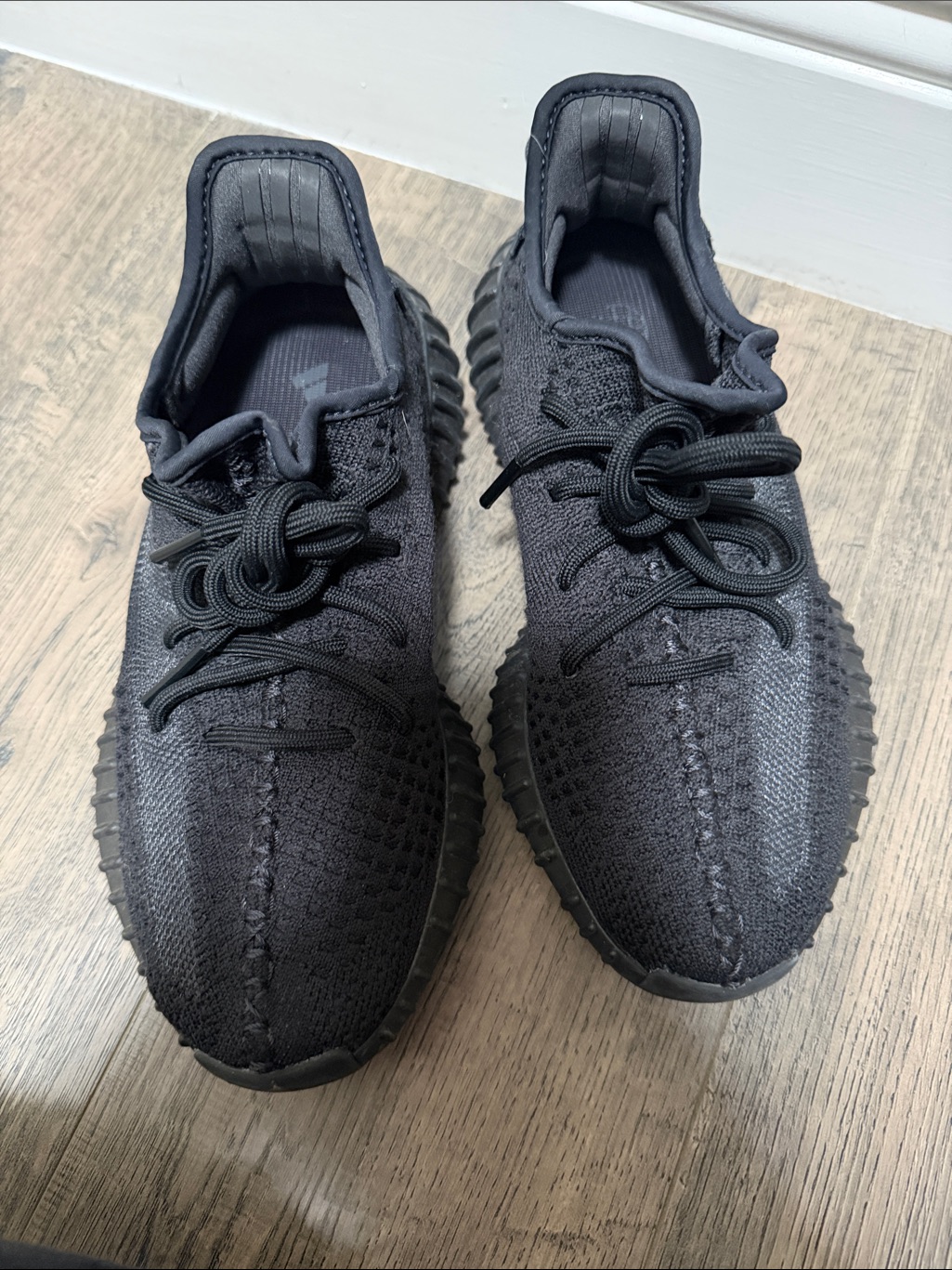 Yeezy Boost 350 V2 Triple Black Knit Sneakers